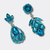 Blue Crystal Earrings | Silver - Muze Earrings
