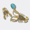 Blue Lobster Earrings | Gold - Muze Earrings
