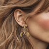 Blue Lobster Earrings | Gold - Muze Earrings