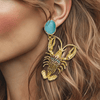 Blue Lobster Earrings | Gold - Muze Earrings