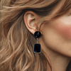 Blue Sandstone Earrings | Gold - Muze Earrings