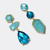 Blue Turquoise Earrings | Gold - Muze Earrings