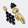 Bold Black Earrings | Gold - Muze Earrings