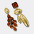 Bold Cognac Earrings | Gold - Muze Earrings