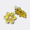 Bright Yellow Flower Earrings | Gold - Muze Earrings
