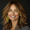Calming Serpentine Earrings | Gold - Muze Earrings