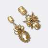 Champagne Crystals Earrings | Gold - Muze Earrings