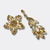 Champagne Peacock Earrings | Gold - Muze Earrings