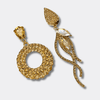 Champagne Strass Earrings | Gold - Muze Earrings