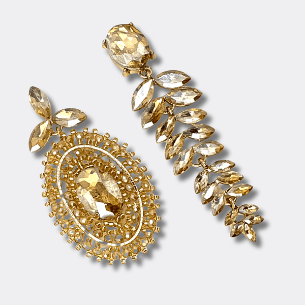 Champagne Summer Earrings | Gold - Muze Earrings