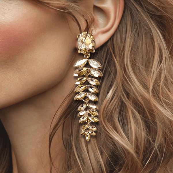 Champagne Summer Earrings | Gold - Muze Earrings