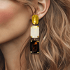 Chocolate Opal Earrings | Gold - Muze Earrings