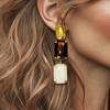 Chocolate Opal Earrings | Gold - Muze Earrings