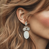 Chrystal Opal Earrings | Gold - Muze Earrings