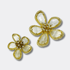 Chrystal Wedding Flower Earrings | Gold - Muze Earrings