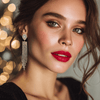 Clip Earrings Long Strass Glam | Gold - Muze Earrings