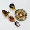 CLIPS Bronze & Grey Glam | Gold - Muze Earrings