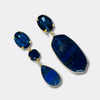 Clips Lapis Lazuli | Gold - Muze Earrings