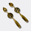 Clips Leopard Brown | Gold - Muze Earrings