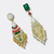 Colorful Facet Beads Earrings | Gold - Muze Earrings