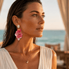 Coral Shell Earrings | Gold - Muze Earrings