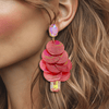 Coral Shell Earrings | Gold - Muze Earrings