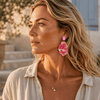Coral Shells Earrings | Silver - Muze Earrings