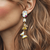 Crystal AB Butterfly Earrings | Gold - Muze Earrings