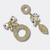 Crystal Strass Bow Earrings | Gold - Muze Earrings