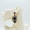 Earrings AB Green Purple | Gold - Muze Earrings