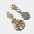 Earrings AB Strass Cockle | Silver - Muze Earrings