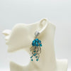 Earrings Aqua Jelly Fish | Silver - Muze Earrings