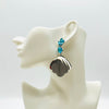 Earrings Aqua Shells | Silver - Muze Earrings