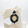 Earrings Big Blue Glam | Gold - Muze Earrings