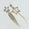 Earrings Big Strass Stars | Gold - Muze Earrings