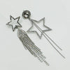 Earrings Big Strass Stars | Silver - Muze Earrings