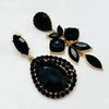 Earrings Black Drop | Gold - Muze Earrings