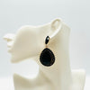 Earrings Black Drop | Gold - Muze Earrings