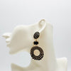 Earrings Black Onyx Glam | Gold - Muze Earrings