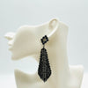 Earrings Black Strass Earcuff | Silver - Muze Earrings