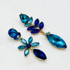 Earrings Blooming Blues | Gold - Muze Earrings