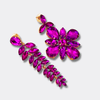 Earrings Blooming Purple | Gold - Muze Earrings