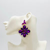 Earrings Blooming Purple | Gold - Muze Earrings