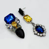 Earrings Blue & Yellow Dreams | Silver - Muze Earrings