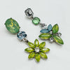 Earrings Bright Green Blue | Silver - Muze Earrings