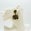 Earrings Bronze Elephant | Gold - Muze Earrings