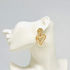 Earrings Champagne Heart | Gold - Muze Earrings