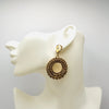 Handgemaakt statement oorbel earrings champagne nights handgemaakt door MUZE earrings. Gratis geleverd binnen nederland en belgie.