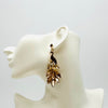 Earrings Champagne Peacock | Gold - Muze Earrings