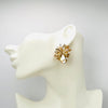 Handgemaakt statement oorbel earrings champagne studs handgemaakt door MUZE earrings. Gratis geleverd binnen nederland en belgie.